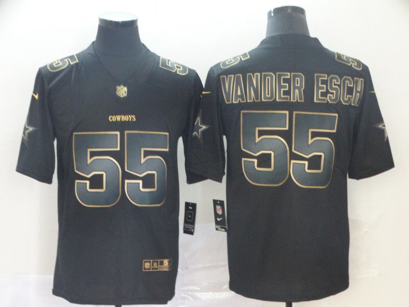 Men Dallas cowboys #55 Vander esch Nike Vapor Limited Black Golden NFL Jerseys->dallas cowboys->NFL Jersey
